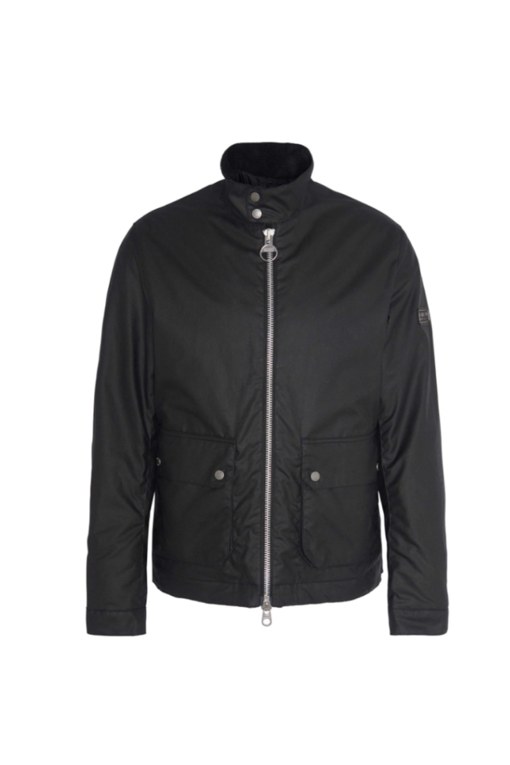 Barbour International Lutlaw Waxed Harrington Jacket