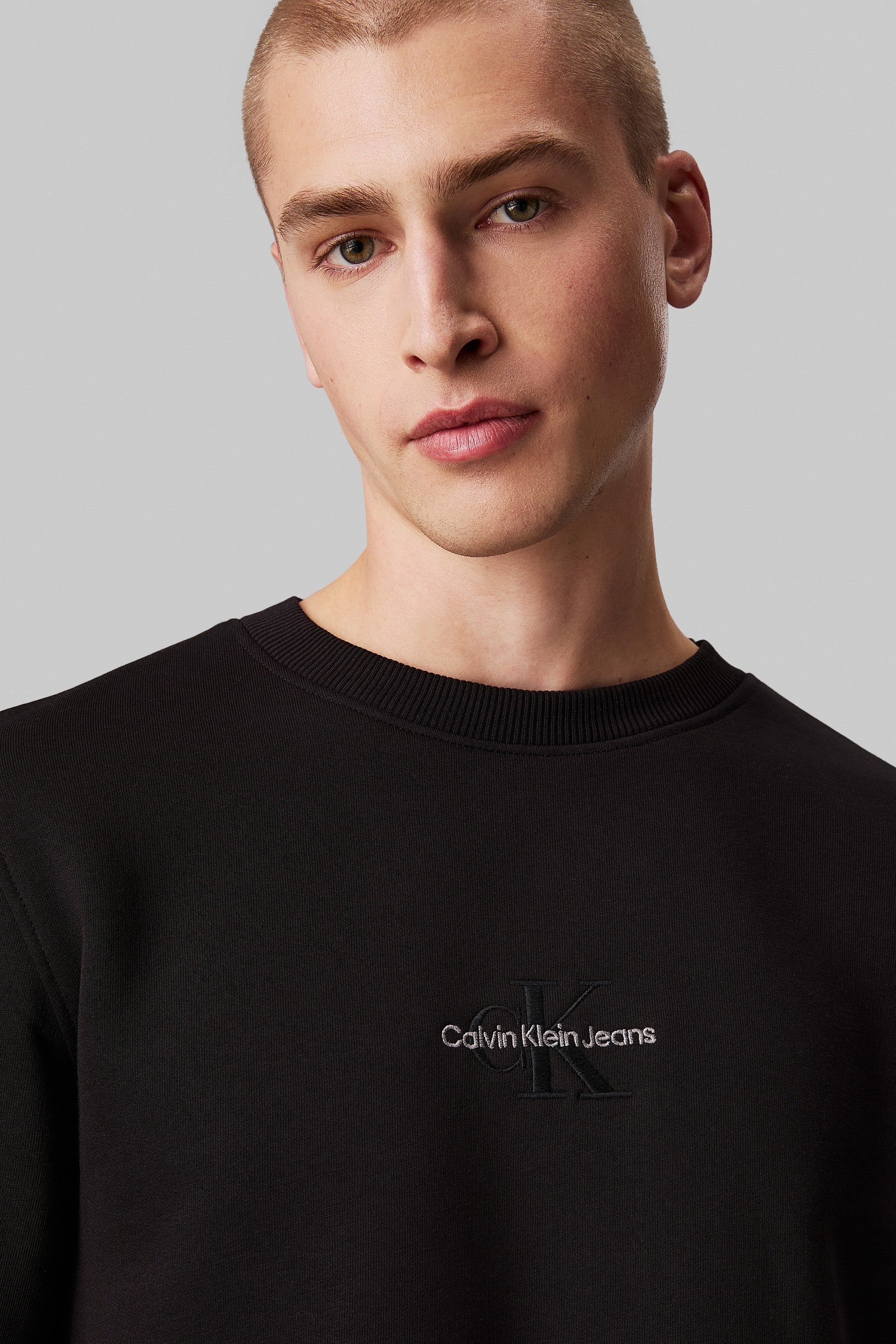 Calvin Klein Monogram Logo Crew Neck Sweatshirt