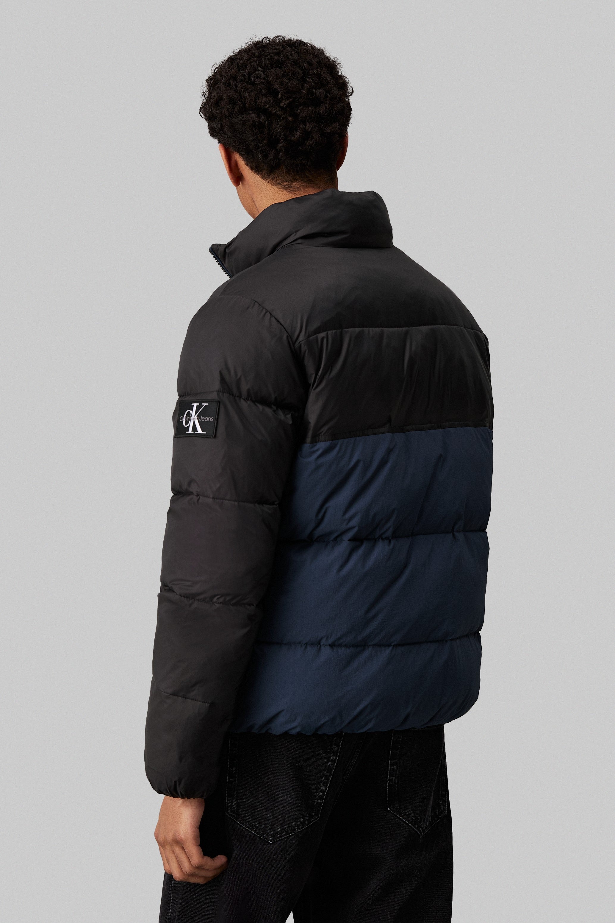 Calvin Klein Faux Down Colour Block Puffer Jacket