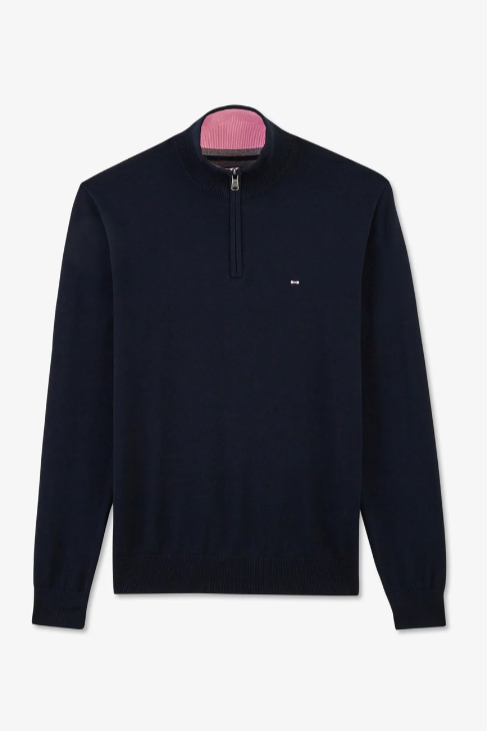 Eden Park Trucker Collar Half Zip Sweater