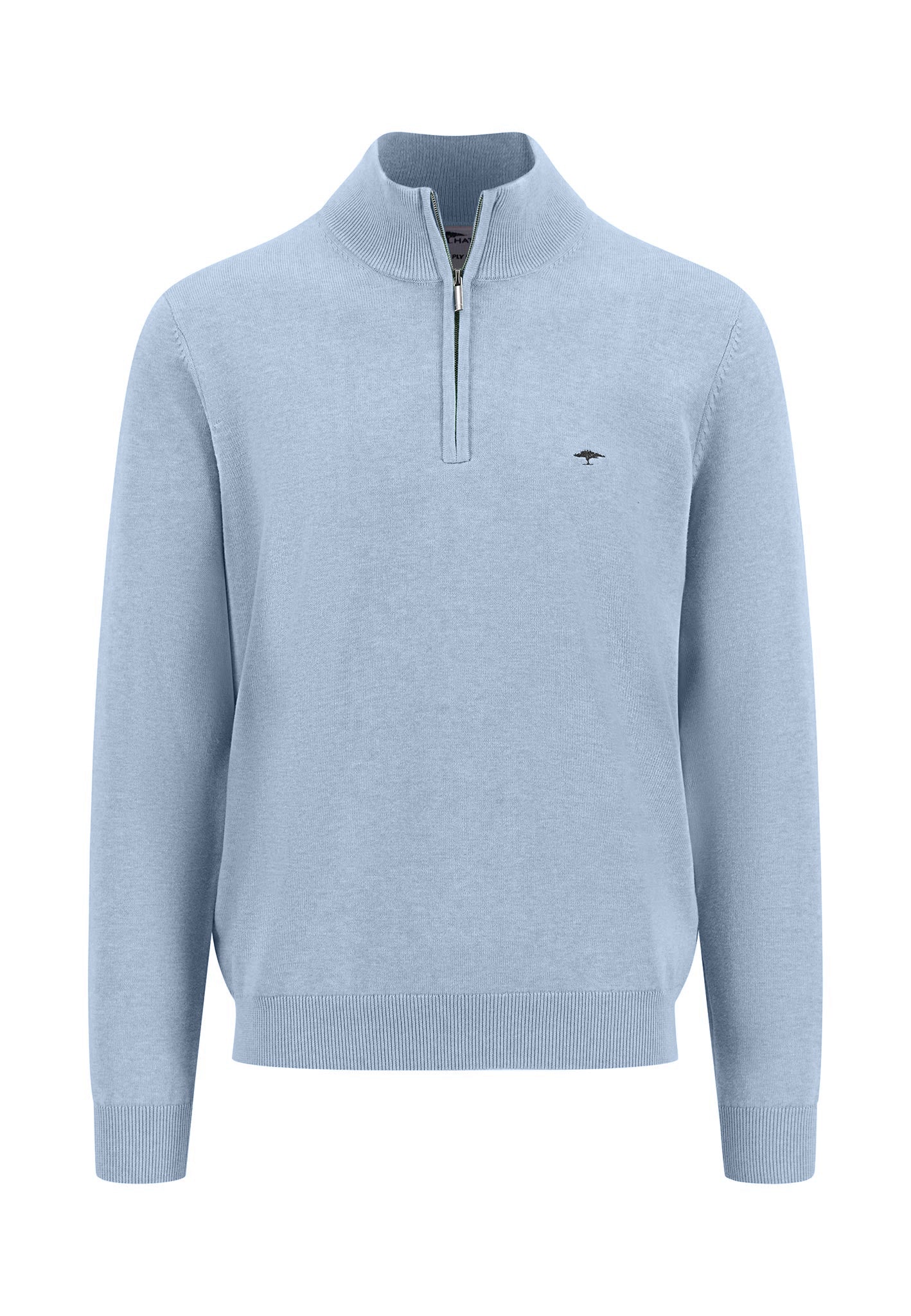 Fynch-Hatton 1/4 Zip Cotton Troyer Knit