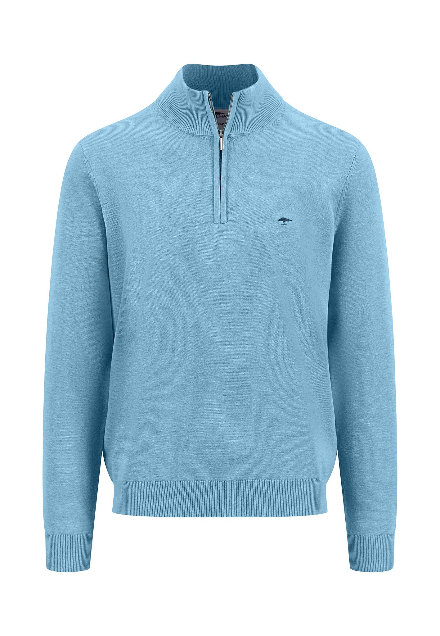 Fynch-Hatton 1/4 Zip Cotton Troyer Knit