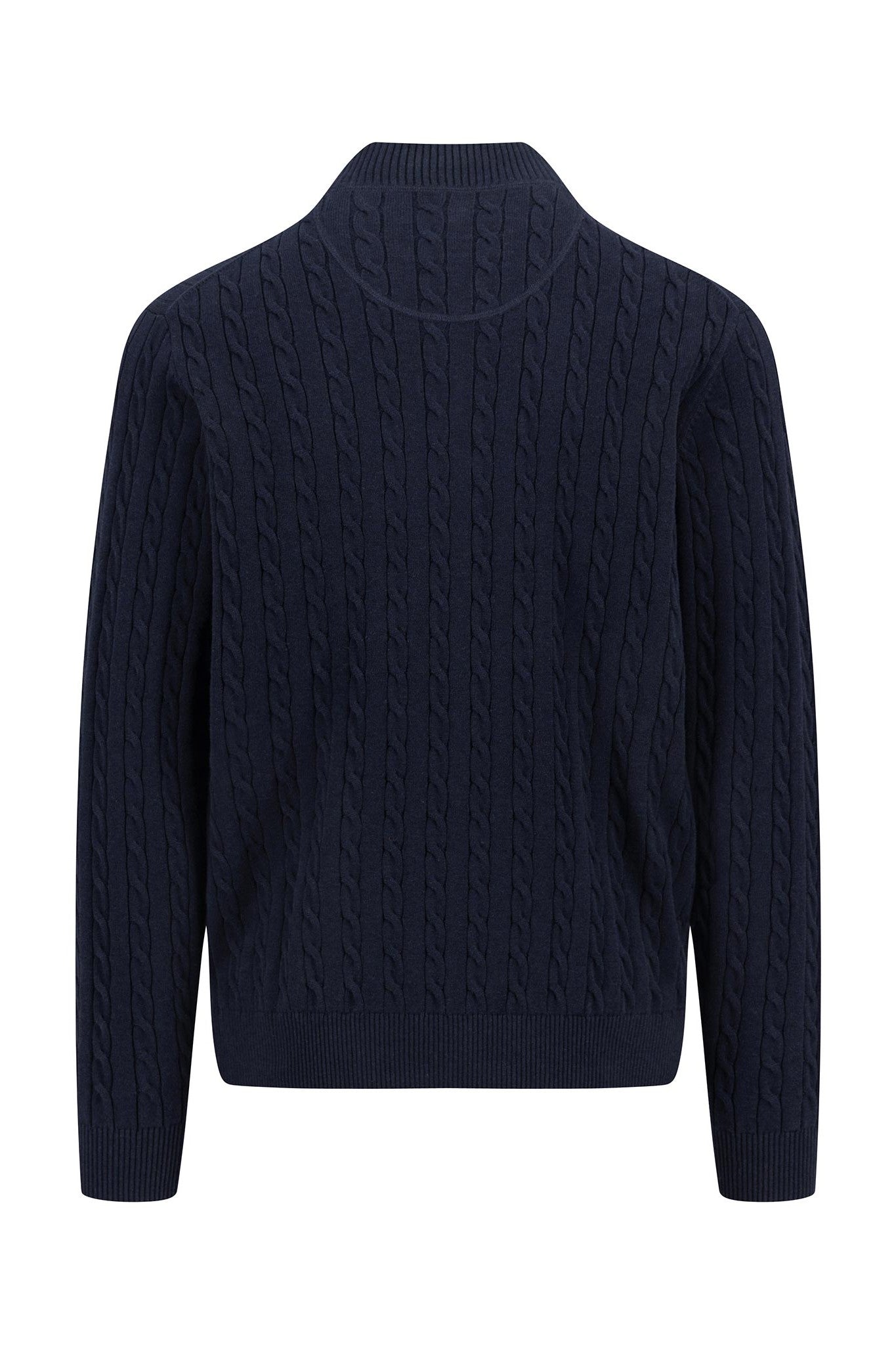 Fynch Hatton Troyer Cable Knit Zip Sweater