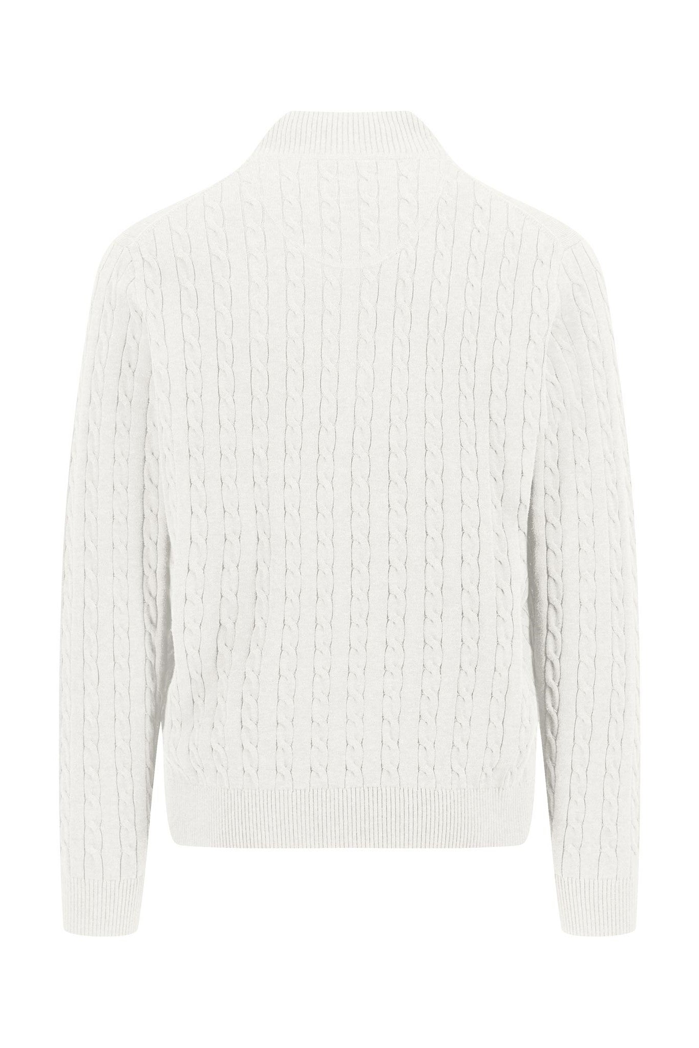 Fynch Hatton Troyer Cable Knit Zip Sweater