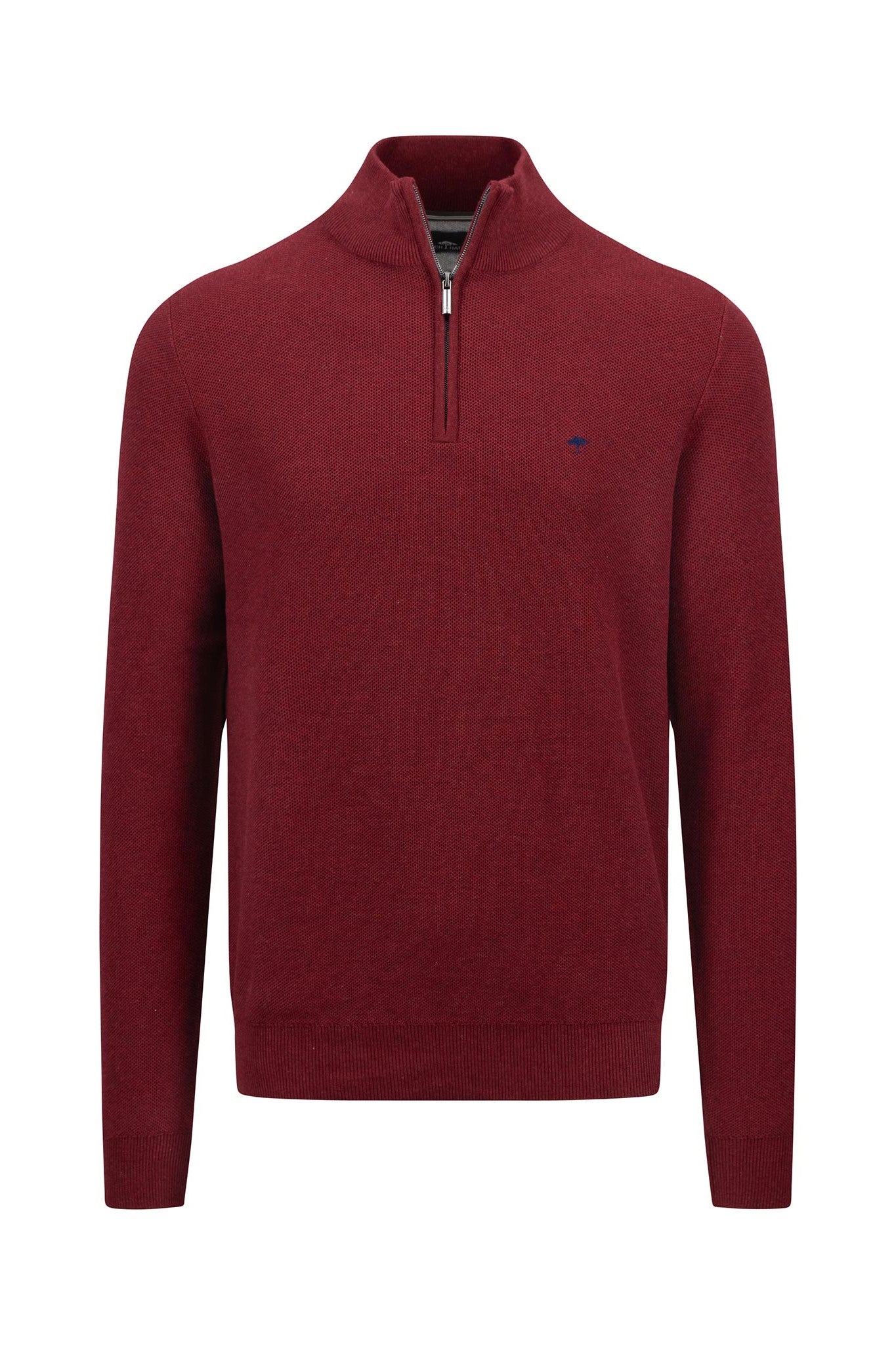 Fynch Hatton Cotton Troyer Half Zip Knit 1414 222