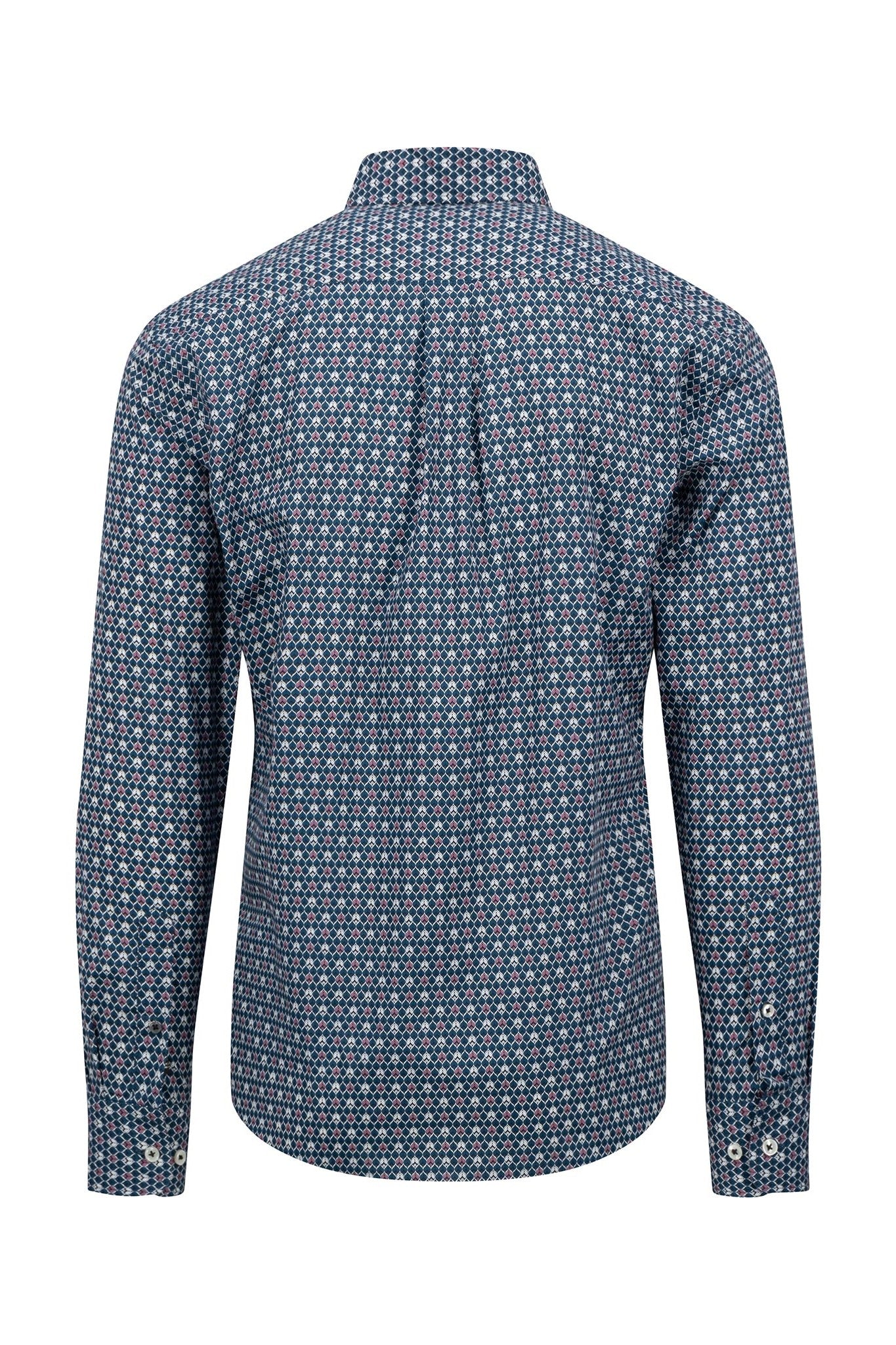 Fynch Hatton Mixed Print Regular Fit Shirt 1414 5060