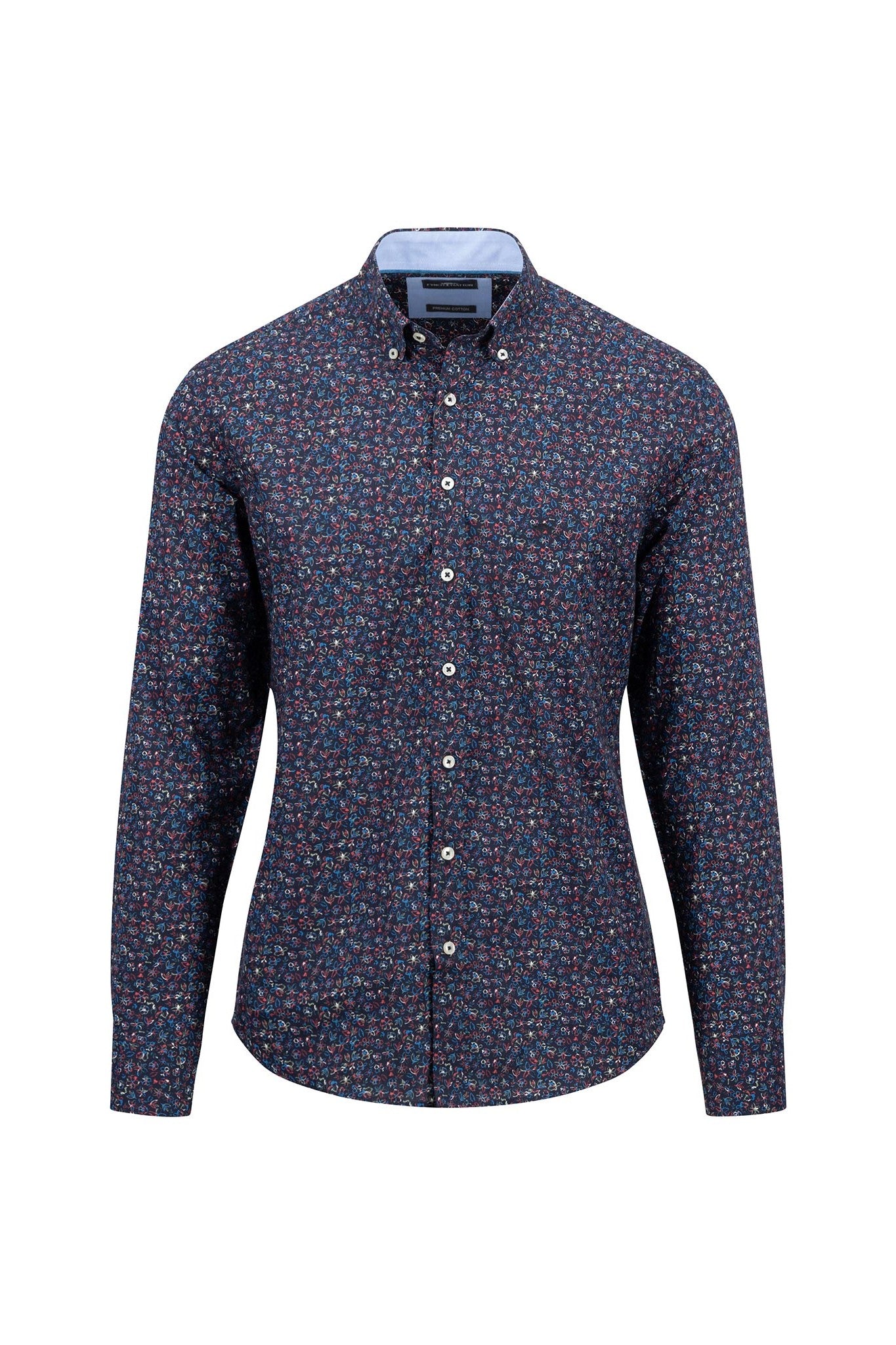 Fynch Hatton Floral Print Regular Fit Shirt 1408 5010