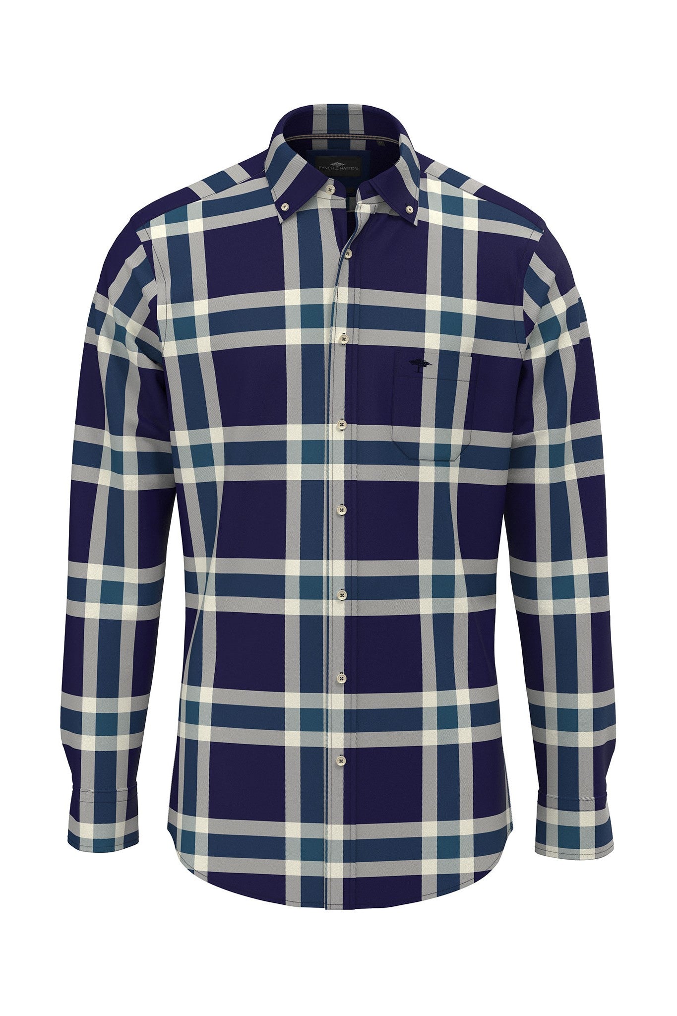 Fynch Hatton Checkered Regular Fit Shirt 1409 8000