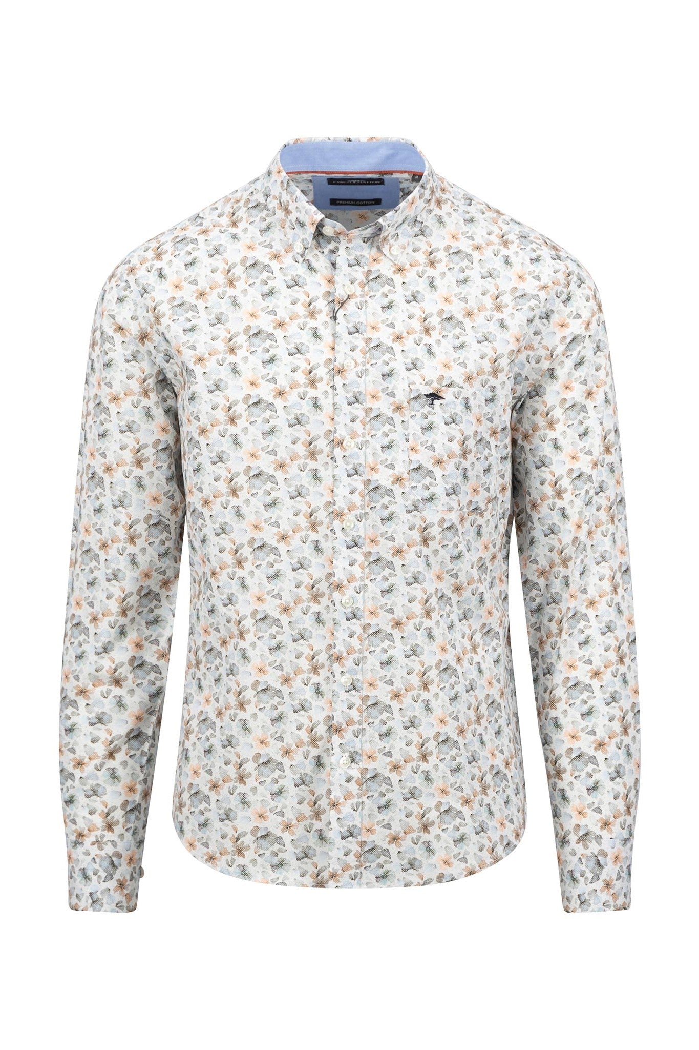 Fynch Hatton Floral Print Regular Fit Shirt 1408 5010