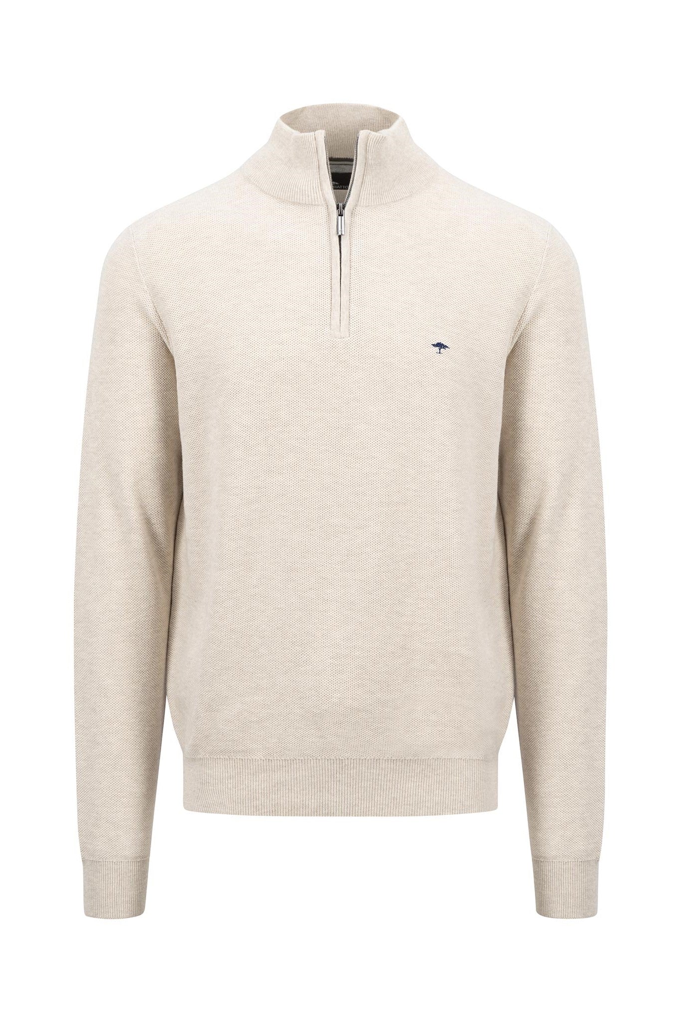 Fynch Hatton Cotton Troyer Half Zip Knit 1414 222