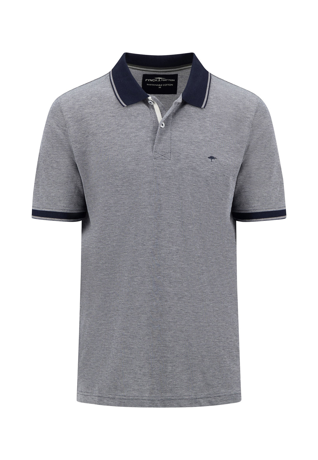 Fynch Hatton Two Tone Polo Shirt