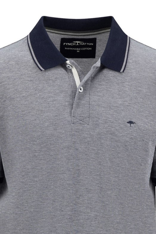 Fynch Hatton Two Tone Polo Shirt