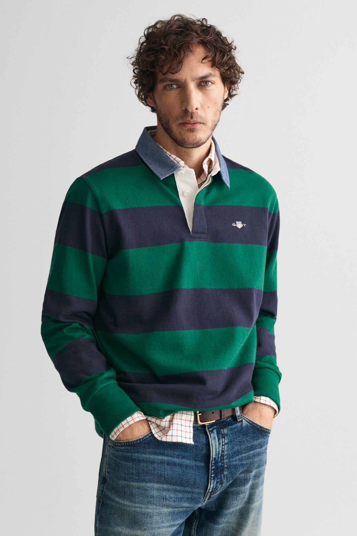 Gant Reg Chambray Stripe Rugger 2004083