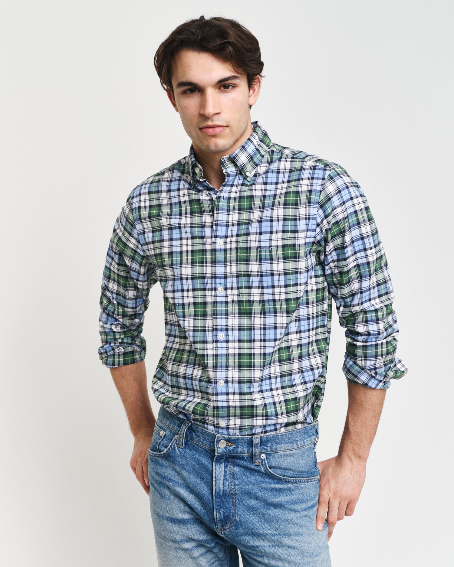 Gant Regular Fit Checked Archive Oxford Shirt