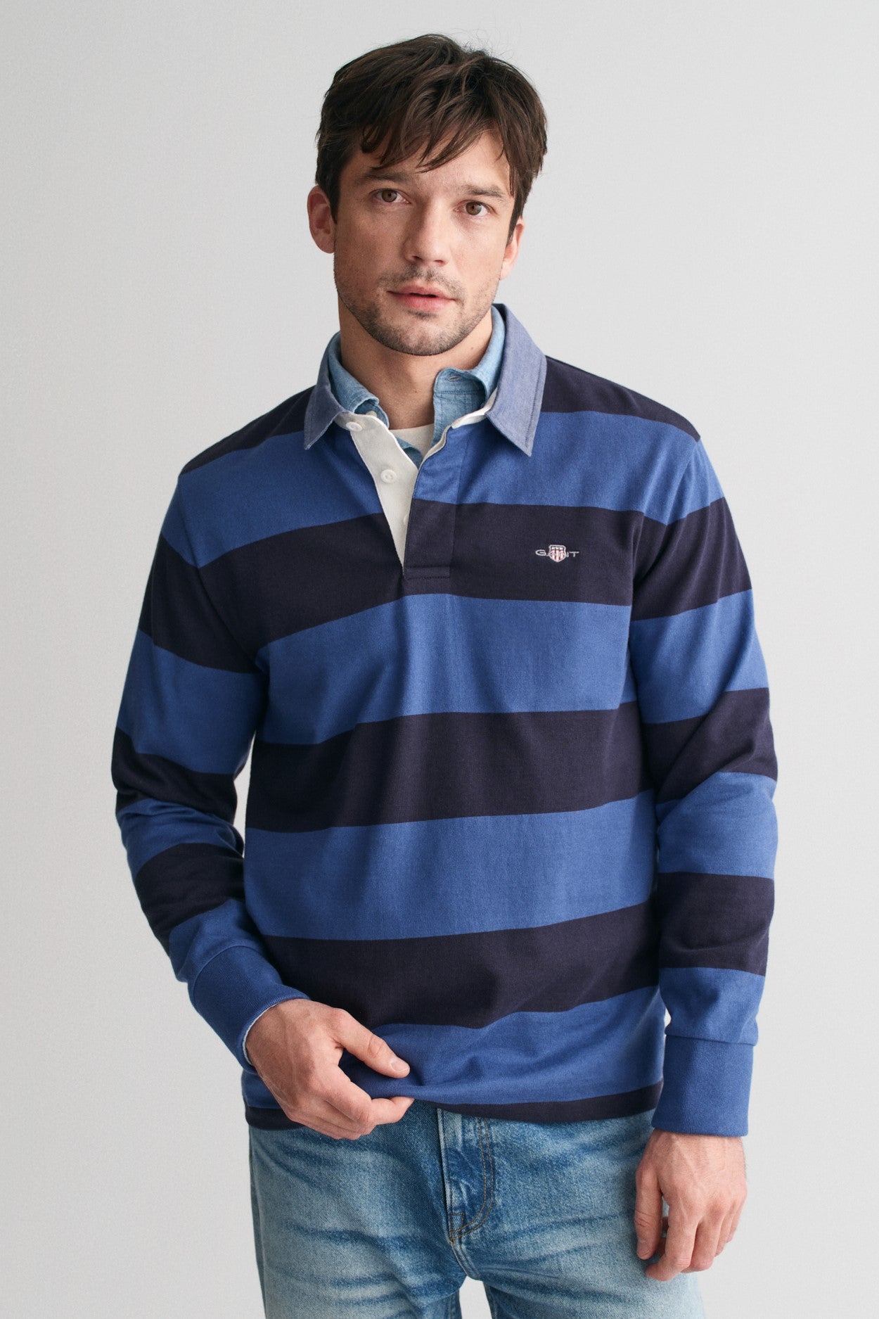 Gant Reg Chambray Stripe Rugger 2004083