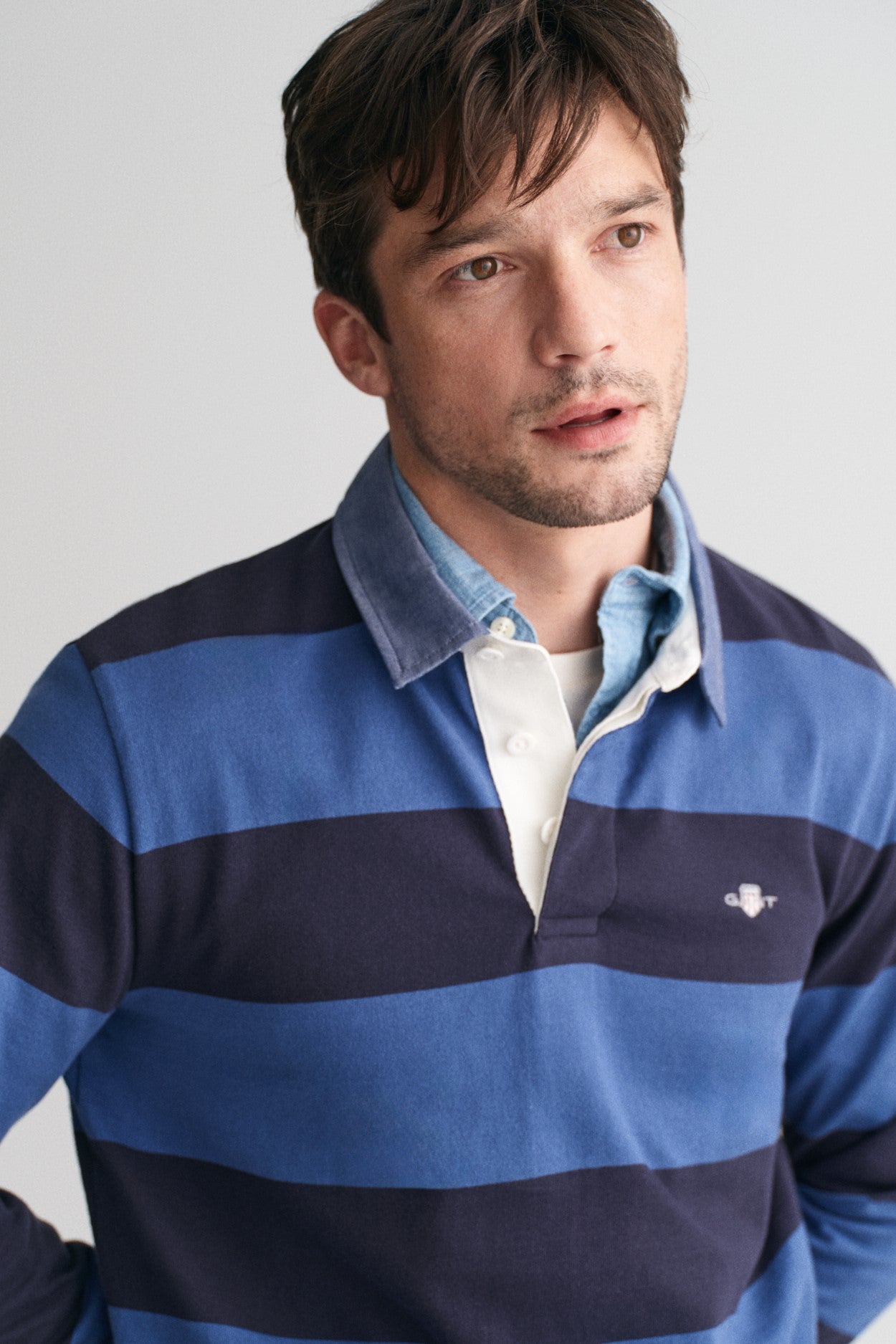 Gant Reg Chambray Stripe Rugger 2004083