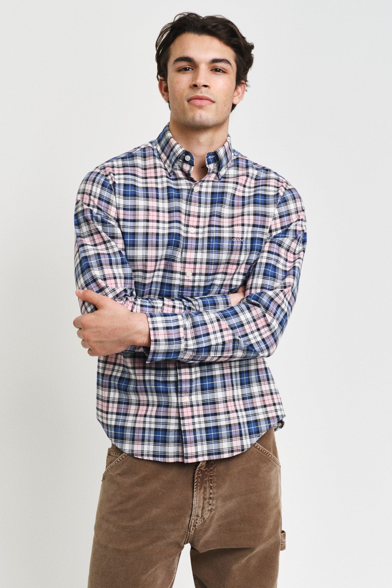 Gant Regular Fit Checked Archive Oxford Shirt