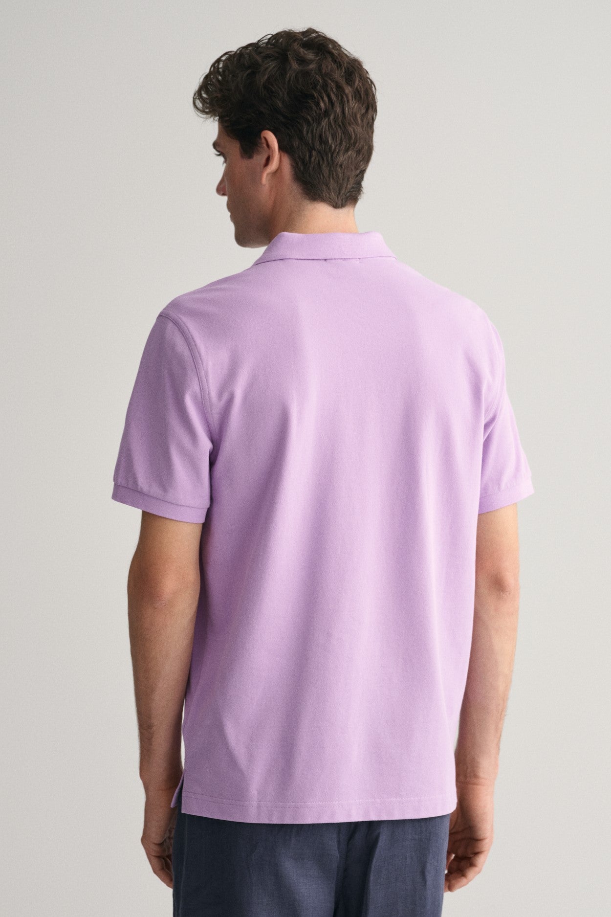 Gant Regular Fit Shield Piqué Polo Shirt Orchid Lilac