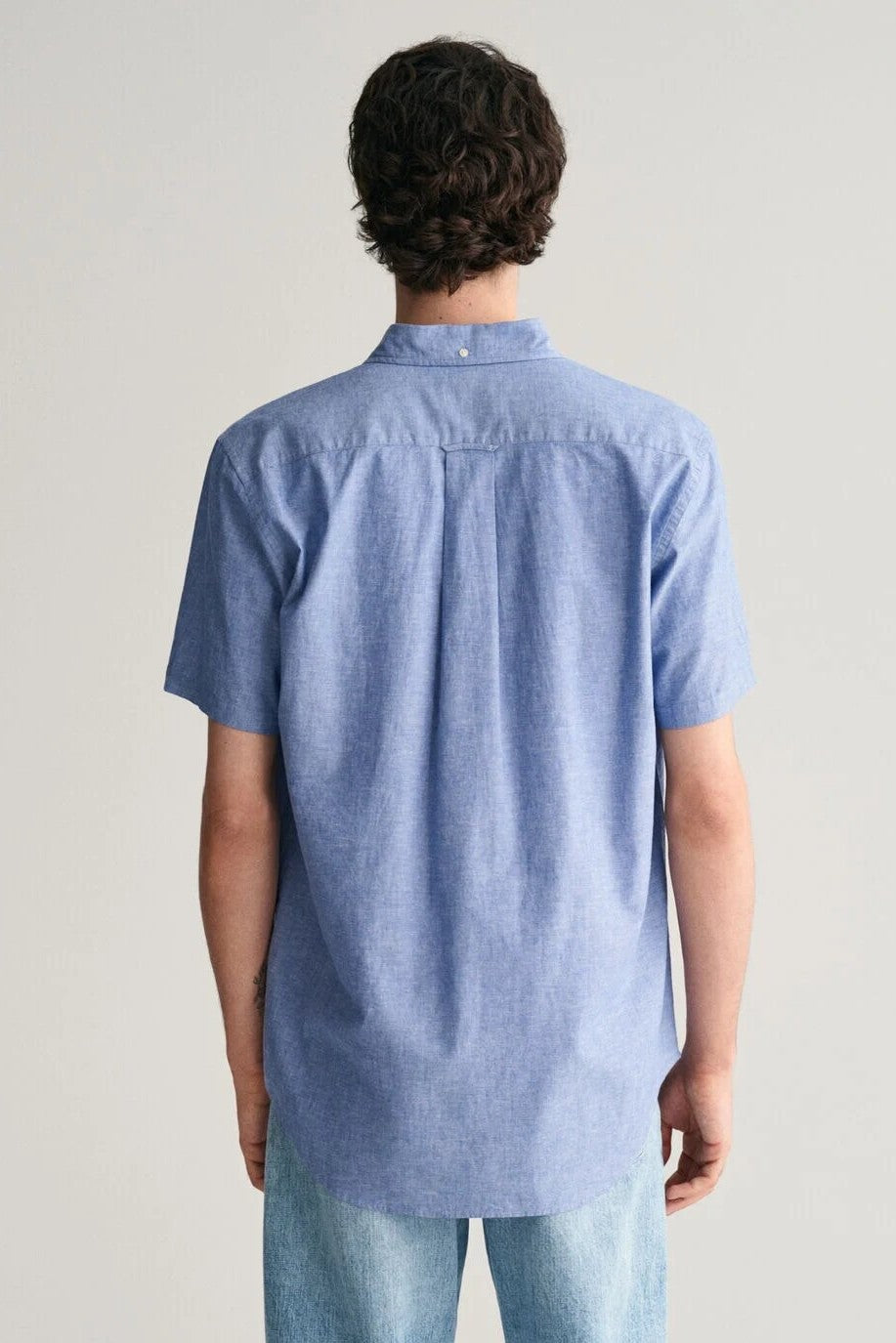 Gant Regular Fit Cotton/Linen Short Sleeve Shirt 407