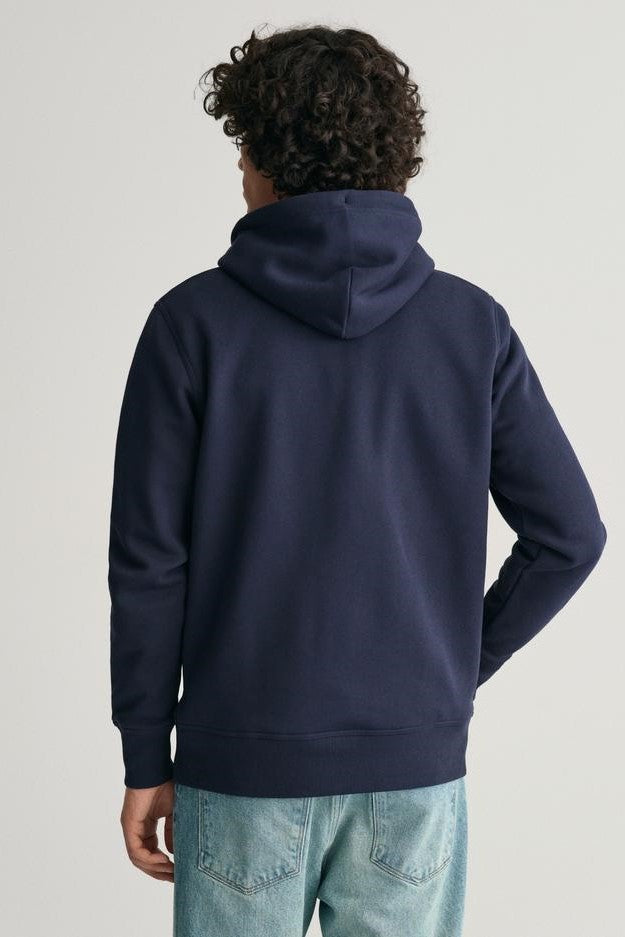 Gant Medium Archive Shield Hoodie Evening Blue