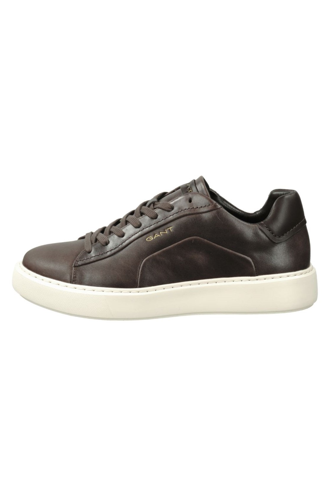 Gant Zonick Leather Trainer Dark Brown