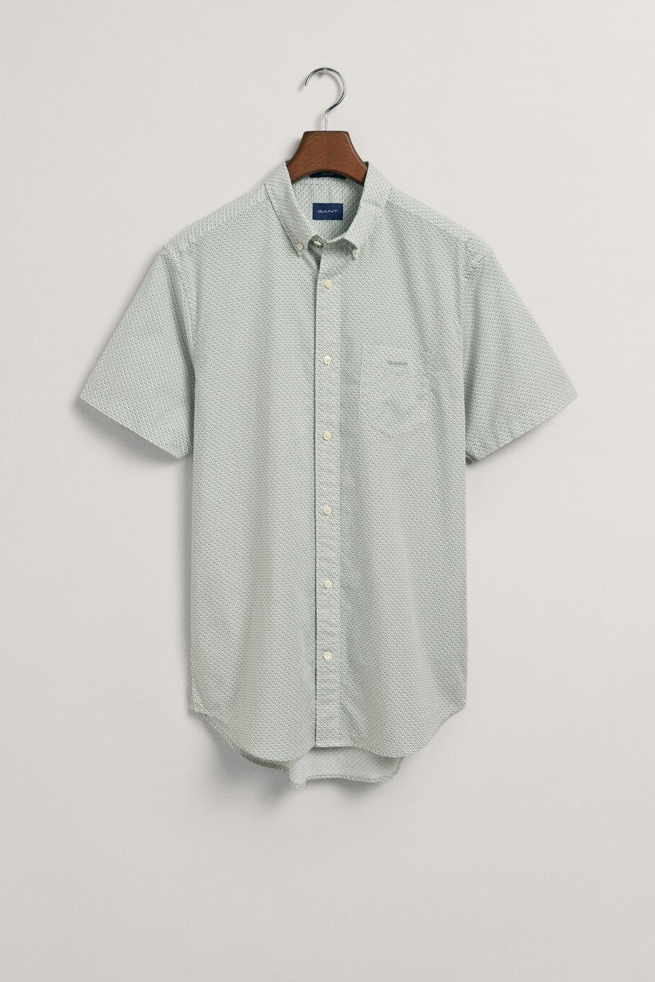 Gant Regular Fit Micro Print Short Sleeve Shirt 362