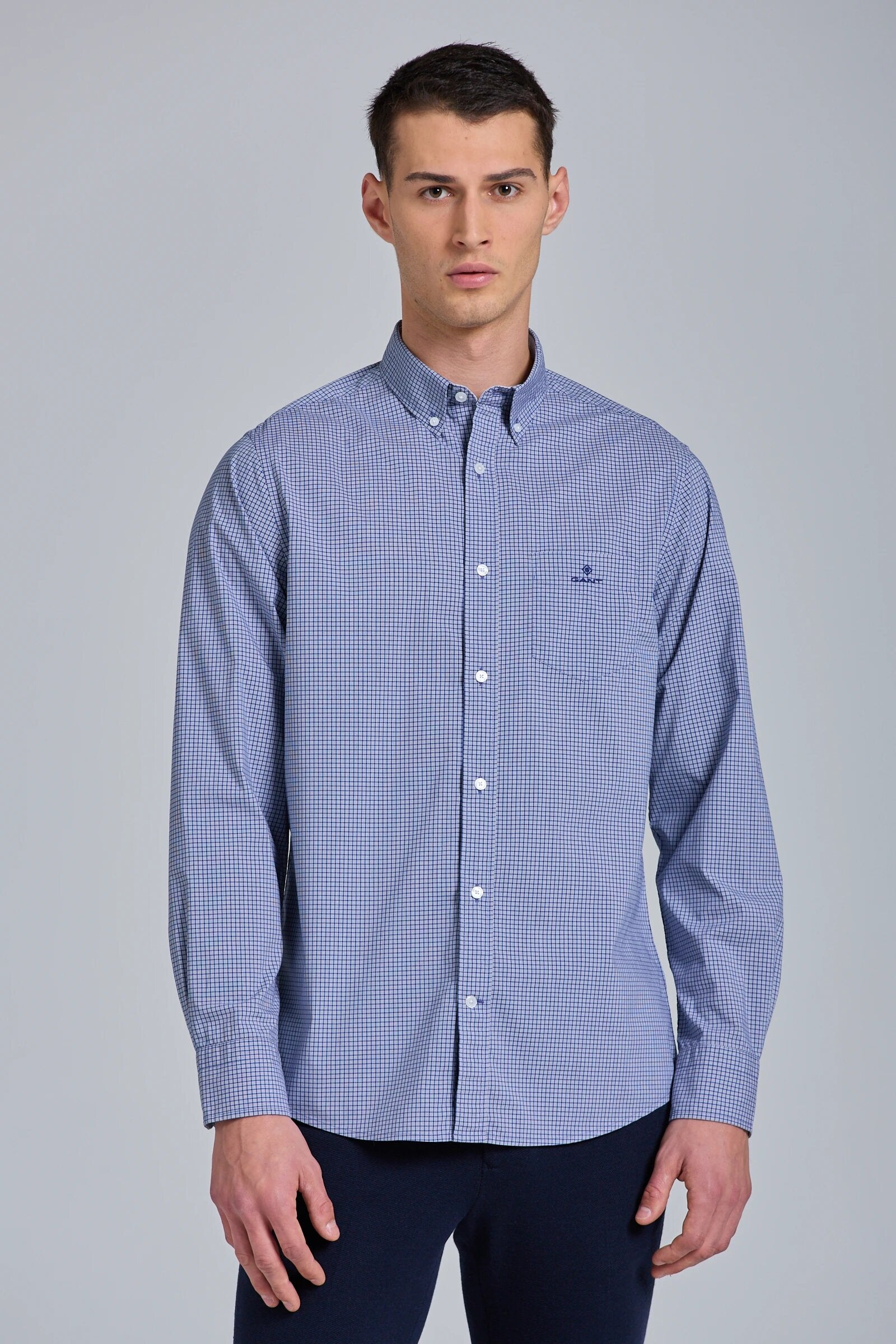 Gant Regular Fit Micro Check Shirt 436