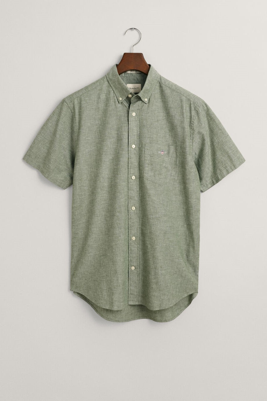 Gant Regular Fit Cotton/Linen Short Sleeve Shirt 313