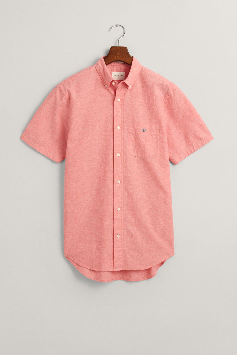 Gant Regular Fit Cotton/Linen Short Sleeve Shirt 628