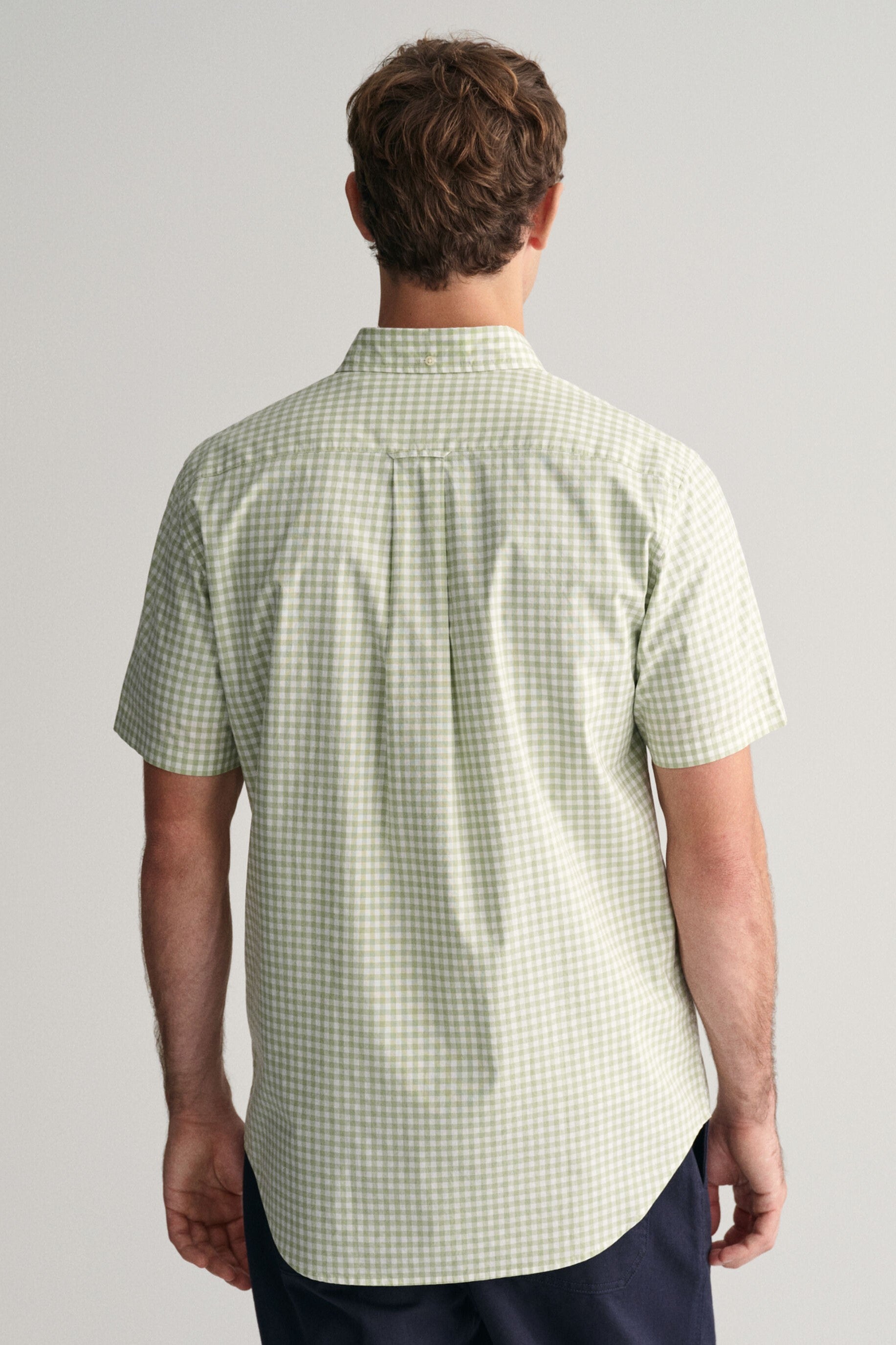 Gant Regular Fit Gingham Short Sleeve Shirt 345