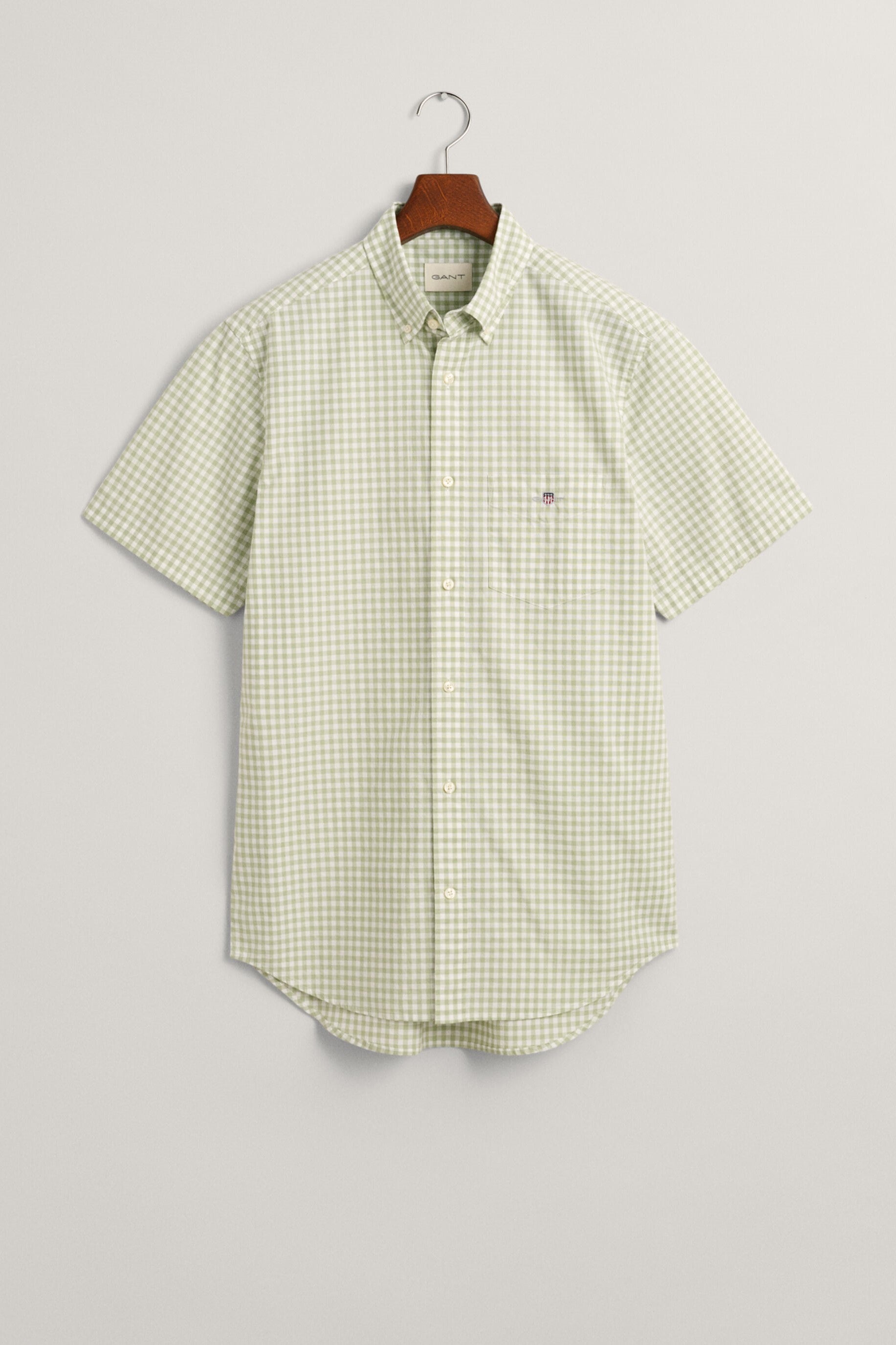 Gant Regular Fit Gingham Short Sleeve Shirt 345