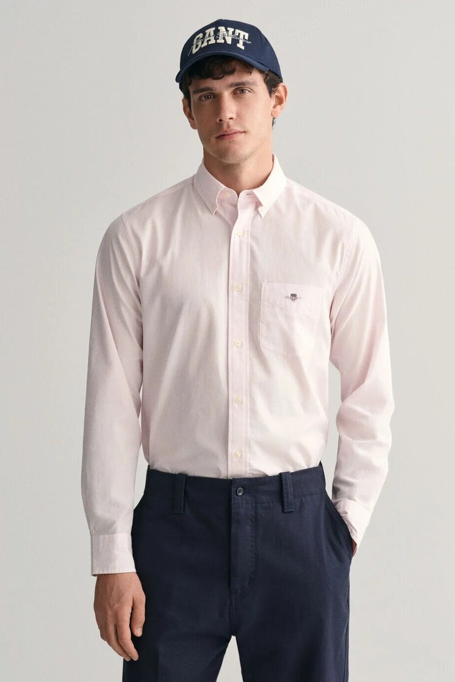 Gant Regular Fit Banker Stripe Poplin Shirt 662