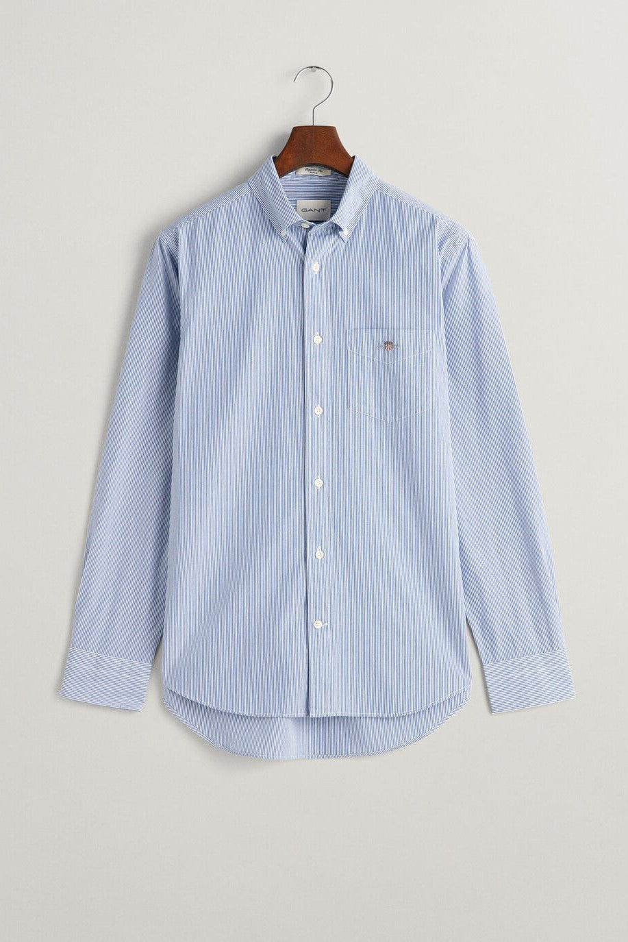 Gant Regular Fit Banker Stripe Poplin Shirt 436