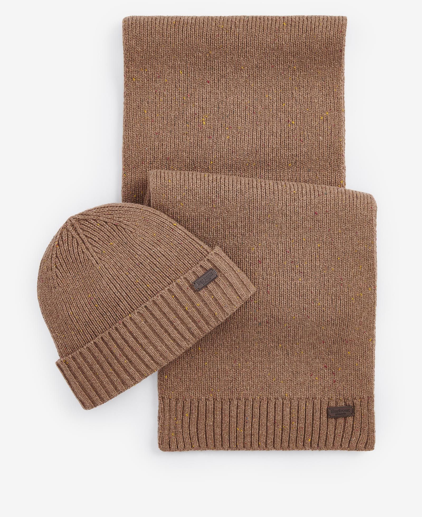 Barbour Carlton Fleck Beanie & Scarf Set