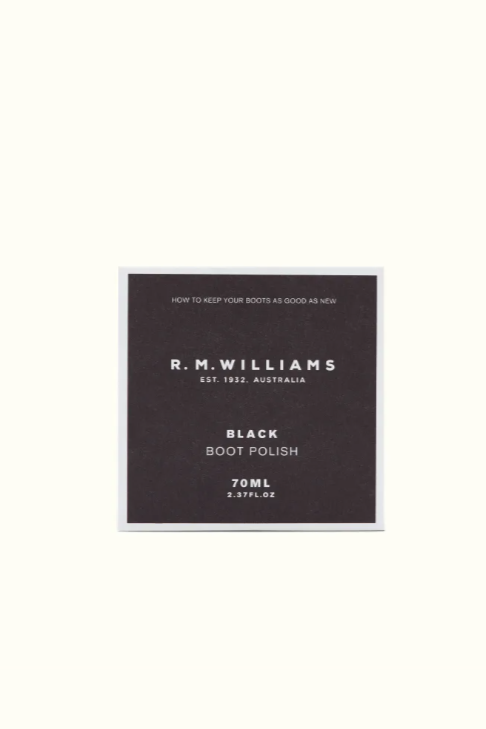 RM Williams Stockman's Leather Boot Polish Black