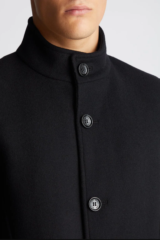 Remus Uomo Jonah Tapered Wool Overcoat