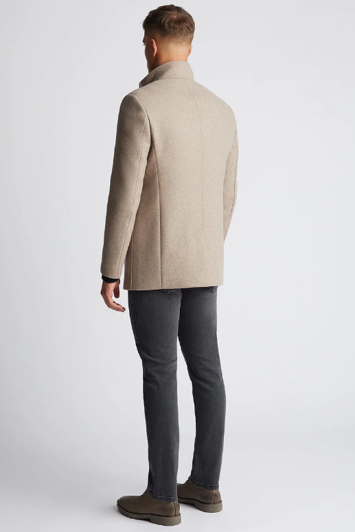 Remus Uomo Jonah Tapered Wool Overcoat