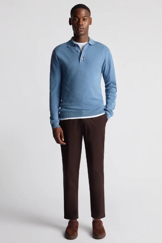 Remus Uomo Long Sleeve Polo 58690