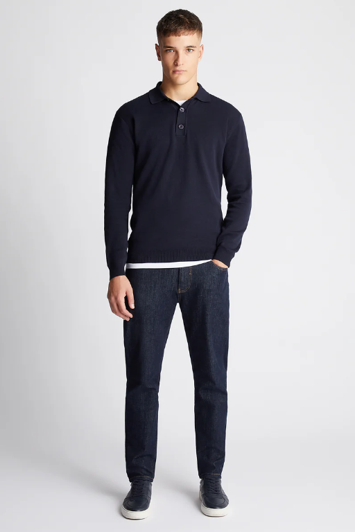 Remus Uomo Long Sleeve Polo 58690