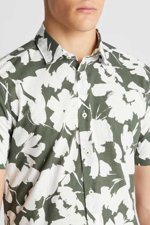 Remus Uomo Parker Short Sleeve Shirt Green (13917)