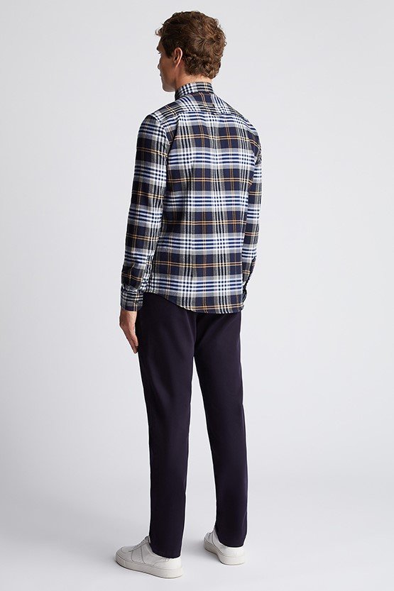 Remus_AW23_Slim_Check_Shirt_13769_Navy.3