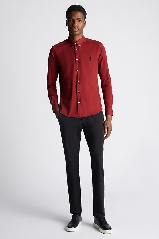 Remus_AW23_Slim_Cotton_Shirt_Wine.2