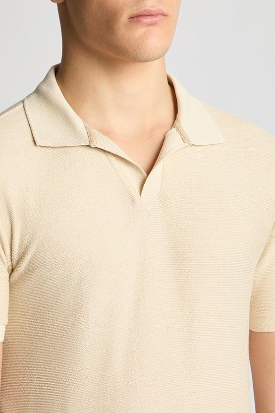 Remus_Uomo_Slim_Open_Collar_Polo_Cream.3