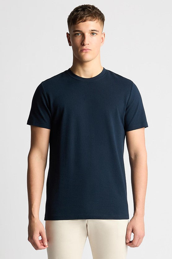 Remus_Uomo_Waffle_Slim_Fit_Tee_Navy