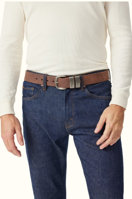 RM Williams Leather Drover Belt Bark