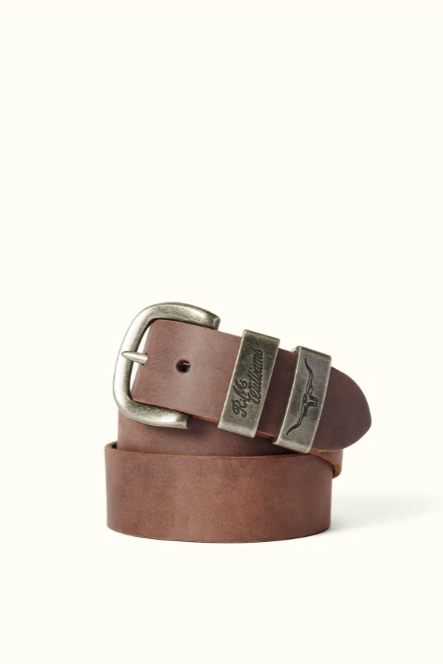 RM Williams Leather Drover Belt Bark