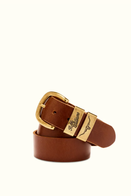 RM Williams Leather Drover Belt Caramel