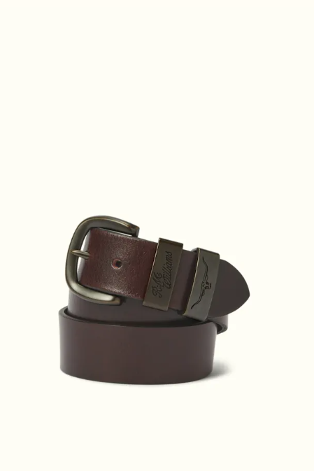 RM Williams Leather Drover Belt Chestnut