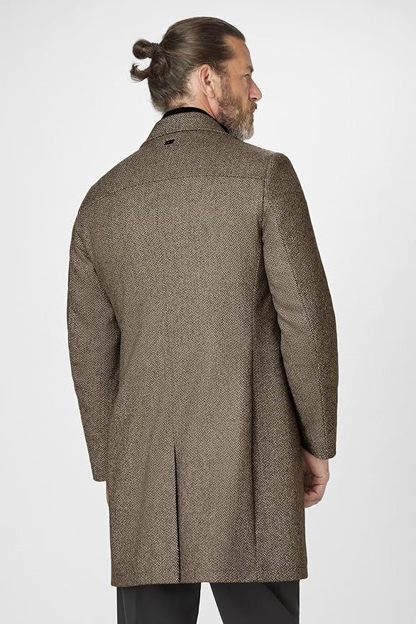 S4 Wool Mix Regular Fit Edison Coat