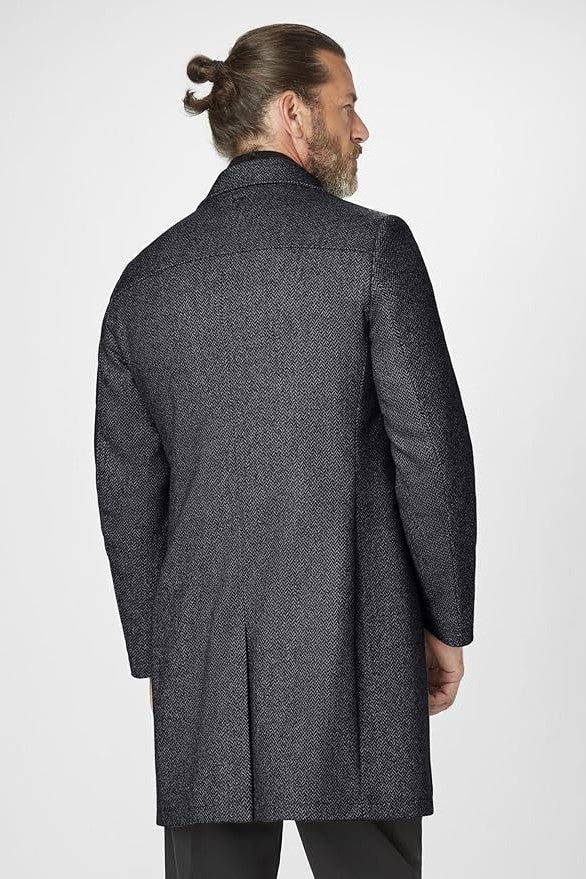 S4 Wool Mix Regular Fit Edison Coat